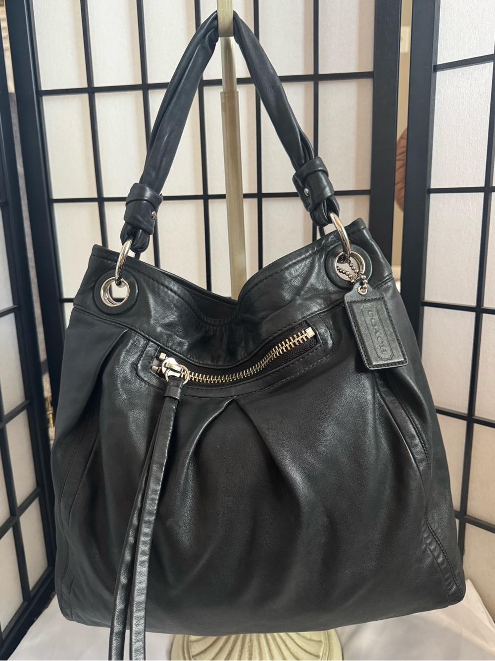Coach Parker Leather Hippie Shoulder Bag